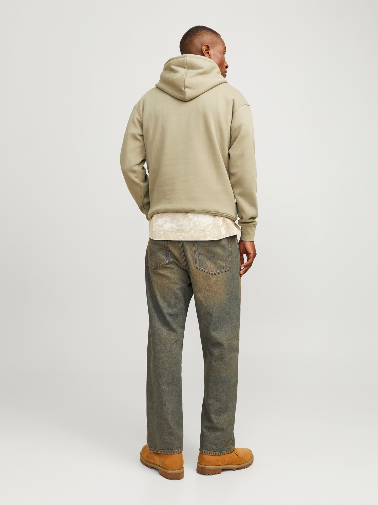 Jack & Jones Hoodie Estampar -Silver Sage - 12241687