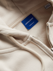 Jack & Jones Spausdintas raštas Užtrauktukas su gobtuvu -Moonbeam - 12241691