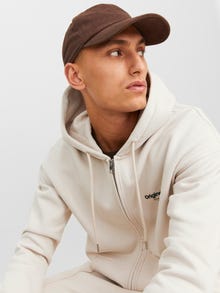 Jack & Jones Spausdintas raštas Užtrauktukas su gobtuvu -Moonbeam - 12241691