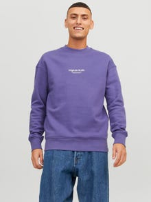 Jack & Jones Sweat à col rond Imprimé -Twilight Purple - 12241694