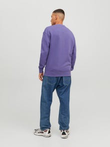 Jack & Jones Printed Crew neck Sweatshirt -Twilight Purple - 12241694