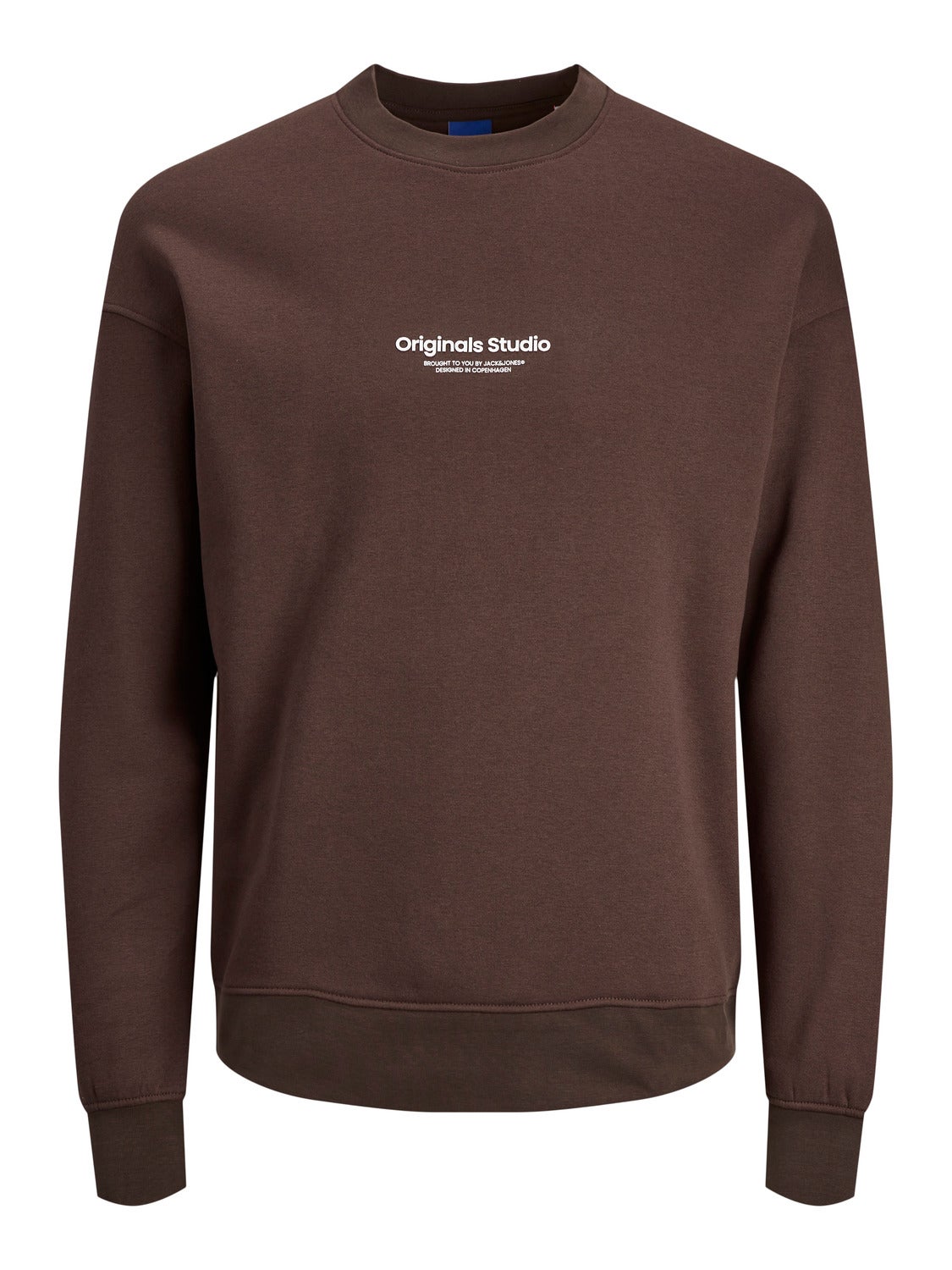 Printed Crewn Neck Sweatshirt | Medium Brown | Jack & Jones®