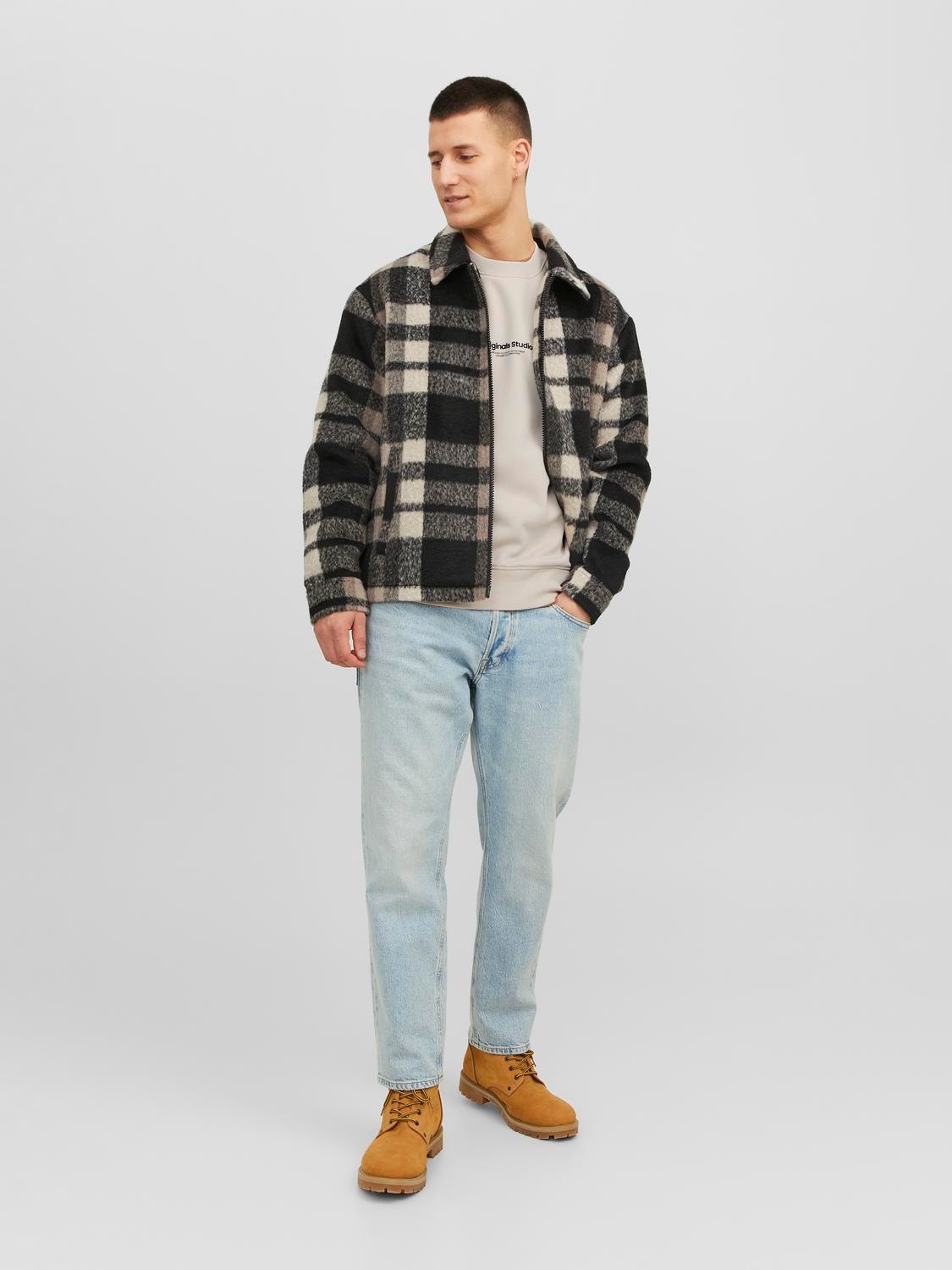 Jack & Jones Φούτερ με λαιμόκοψη -Moonbeam - 12241694