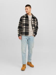 Jack & Jones Nadruk Bluza z okrągłym dekoltem -Moonbeam - 12241694