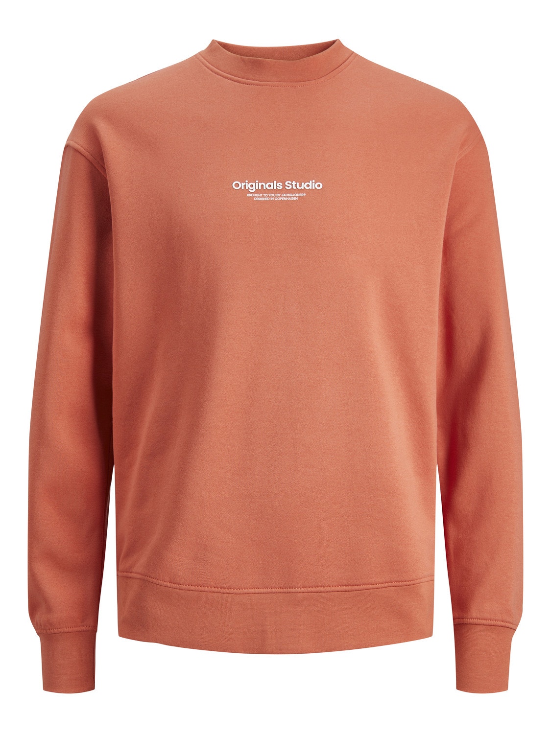 Jack & Jones Printed Crewn Neck Sweatshirt -Ginger - 12241694