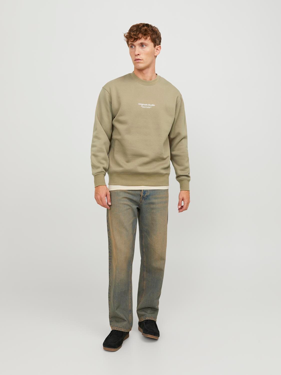 Jack & Jones Gedrukt Sweatshirt met ronde hals -Aloe - 12241694