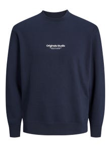Jack & Jones Gedruckt Sweatshirt mit Rundhals -Sky Captain - 12241694