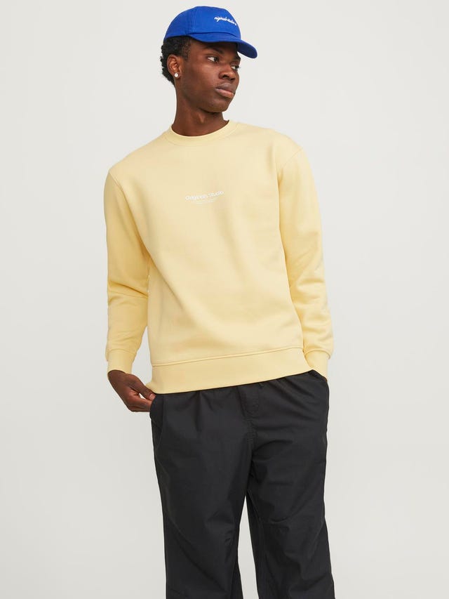 Jack & Jones Printed Crewn Neck Sweatshirt - 12241694