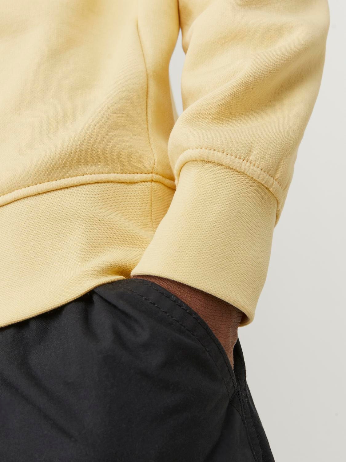 Jack & Jones Bedrukt Sweatshirt met ronde hals -Italian Straw - 12241694