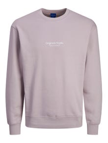 Jack & Jones Printed Crew neck Sweatshirt -Lavender Frost - 12241694
