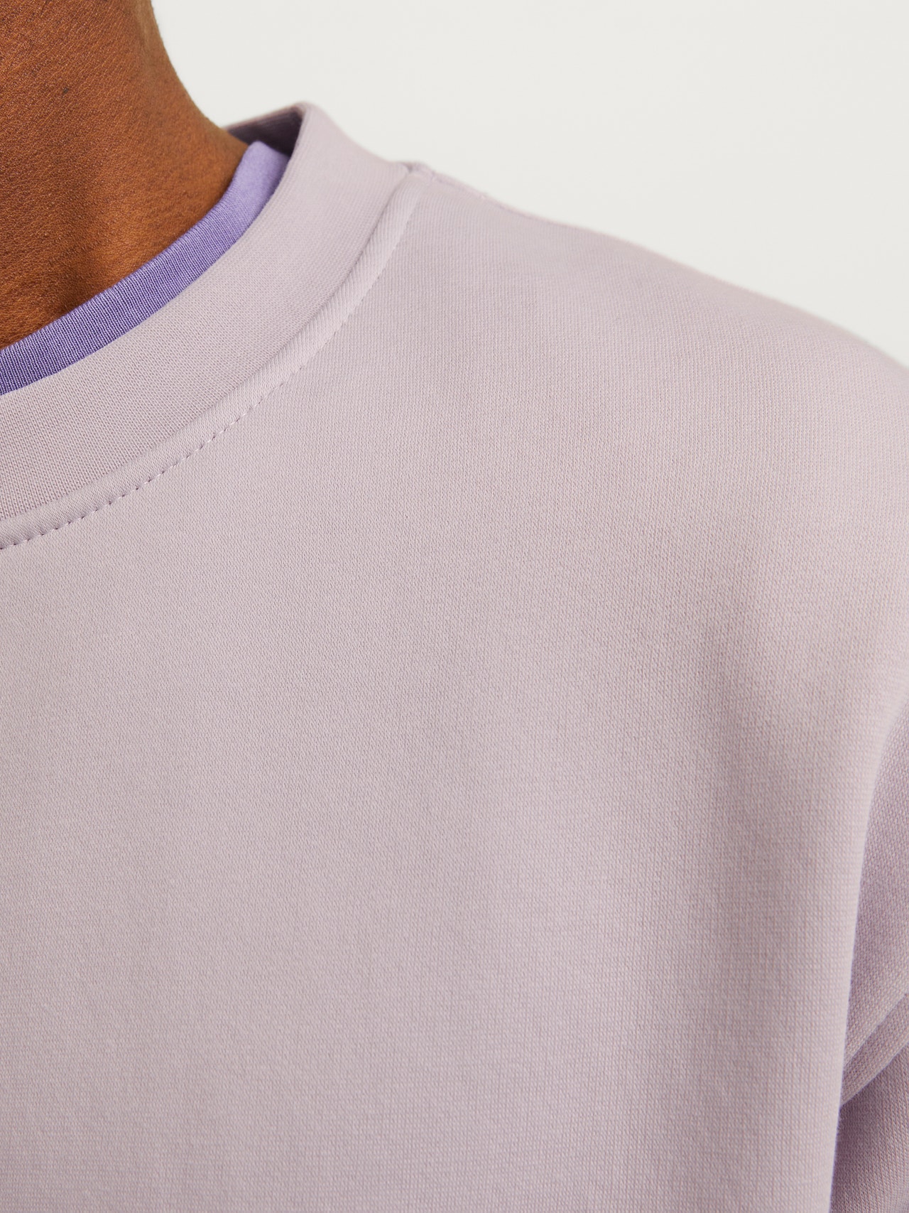 Jack & Jones Nyomott mintás Személyzeti nyakú pulóver -Lavender Frost - 12241694