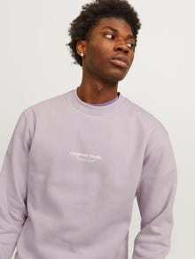 Jack & Jones Bedrukt Sweatshirt met ronde hals -Lavender Frost - 12241694
