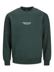 Jack & Jones Printet Sweatshirt med rund hals -Forest River - 12241694