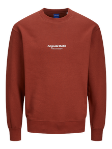 Jack & Jones Gedruckt Sweatshirt mit Rundhals -Brandy Brown  - 12241694