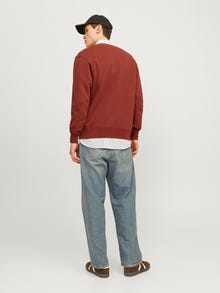 Jack & Jones Printed Crew neck Sweatshirt -Brandy Brown  - 12241694