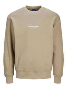 Jack & Jones Printed Crewn Neck Sweatshirt -Silver Sage - 12241694