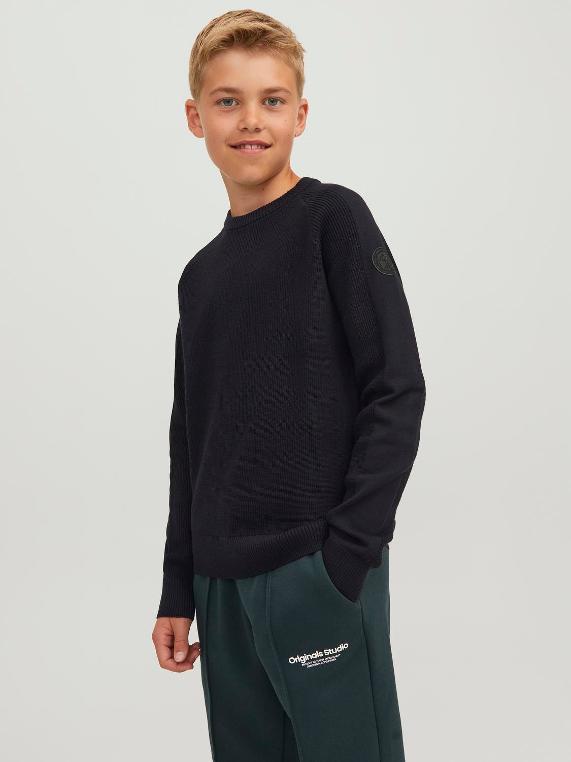 Jack & Jones Strickpullover mit Rundhals Für jungs -Black - 12241702