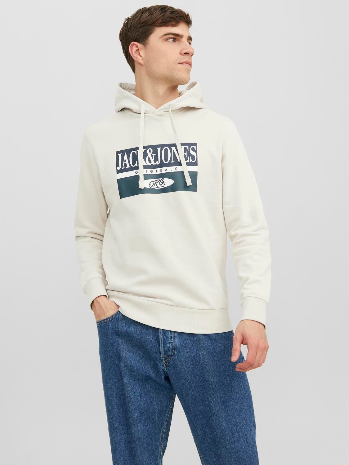 Jack & 2024 jones hooded sweatshirt