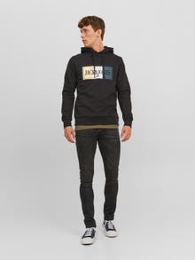 Jack & Jones Felpa con cappuccio Con logo -Black - 12241776