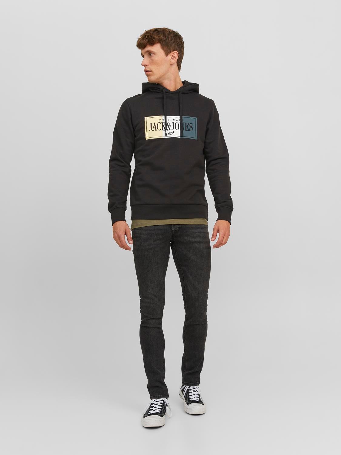 Jack & Jones Logo Hettegenser -Black - 12241776