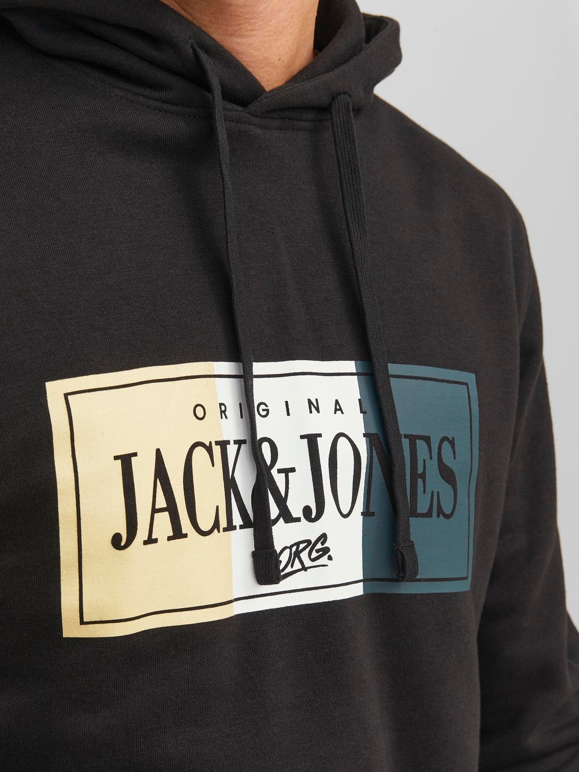 Jack & Jones Logo Hettegenser -Black - 12241776