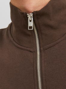 Jack & Jones Half zip Sweatshirt -Chocolate Brown - 12241777