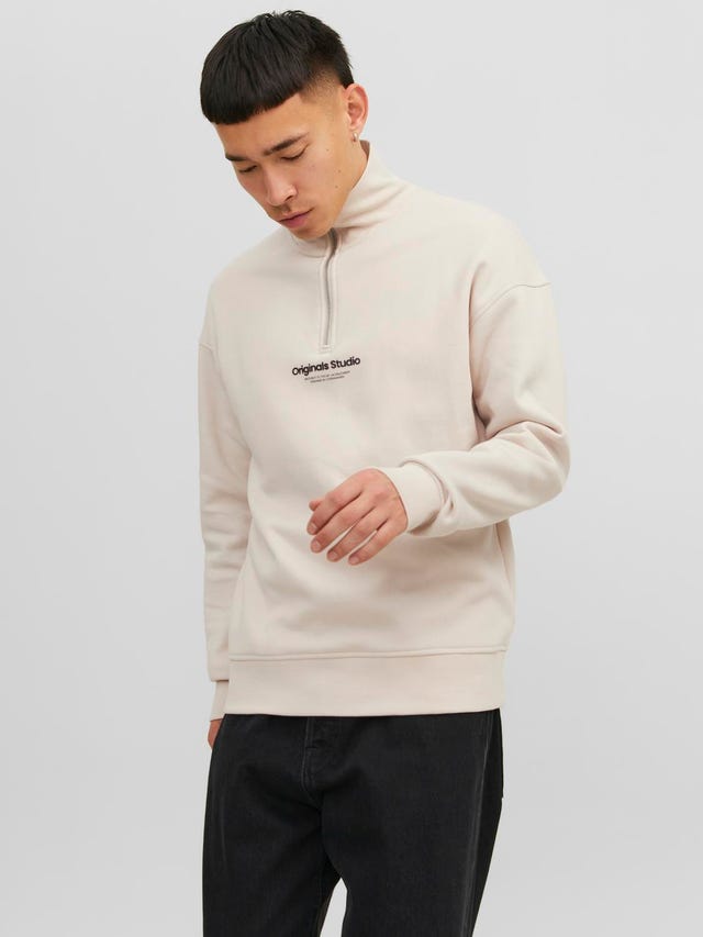 Jack & Jones Szöveg Félcipzáras pulóver - 12241777