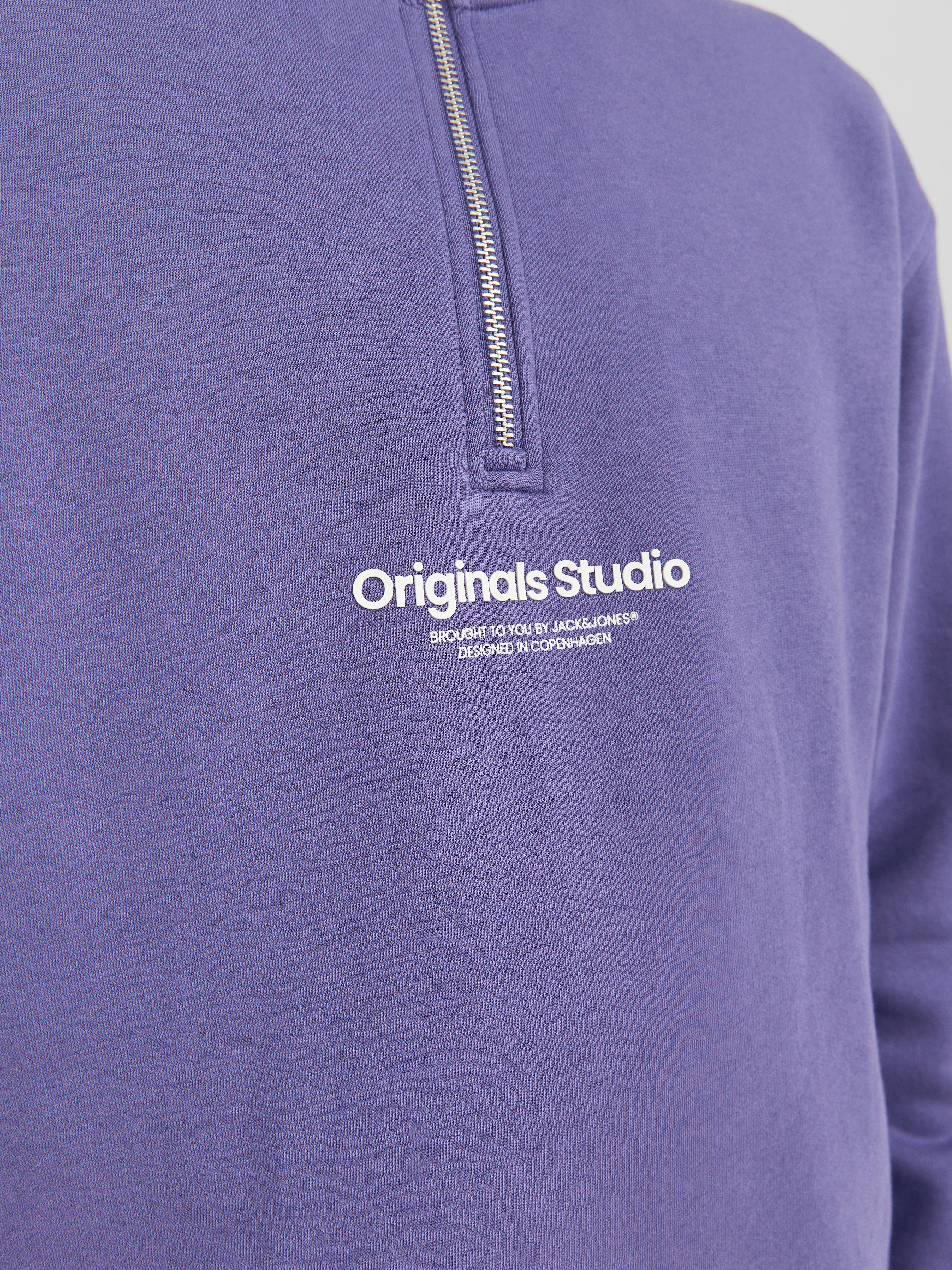 Plain Zip hoodie | Dark Purple | Jack u0026 Jones®