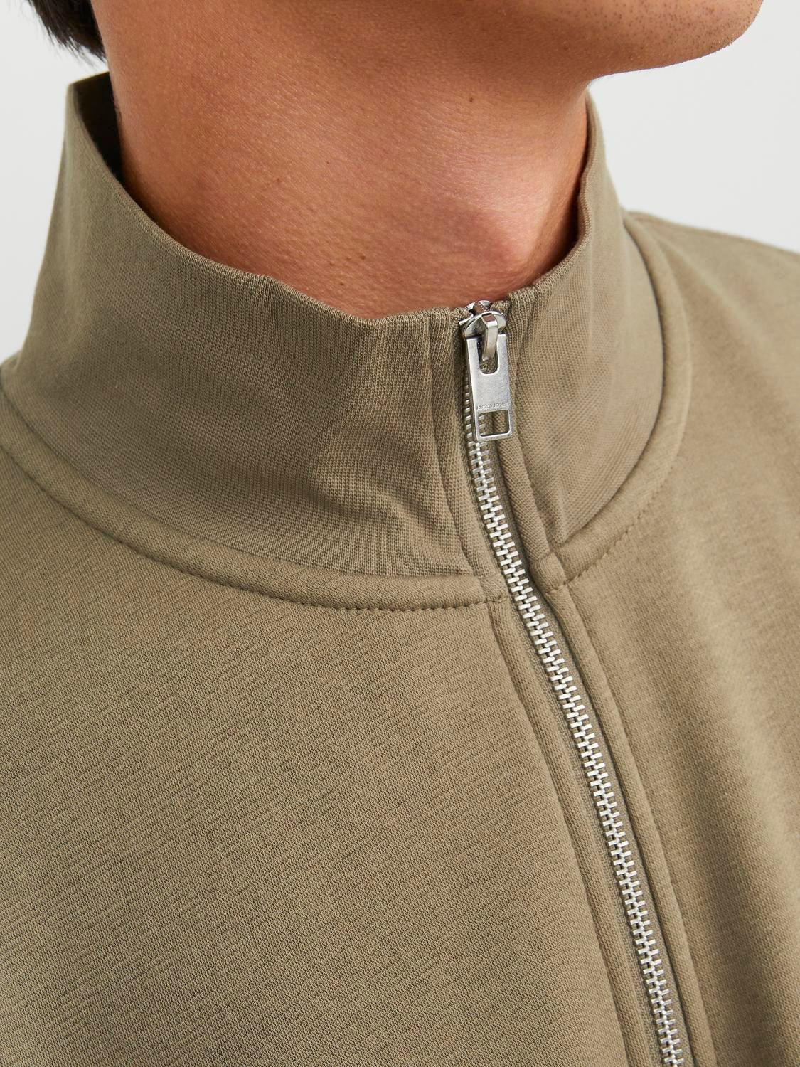 Plain High neck sweat | Medium Green | Jack & Jones®