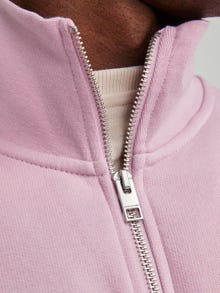 Jack & Jones Text Half Zip Sweatshirt -Pink Nectar - 12241777