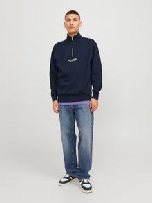 Jack & Jones Sudadera con media cremallera Con texto -Sky Captain - 12241777