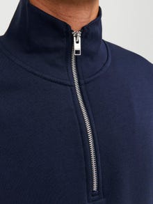 Jack & Jones Felpa con mezza zip Testo -Sky Captain - 12241777