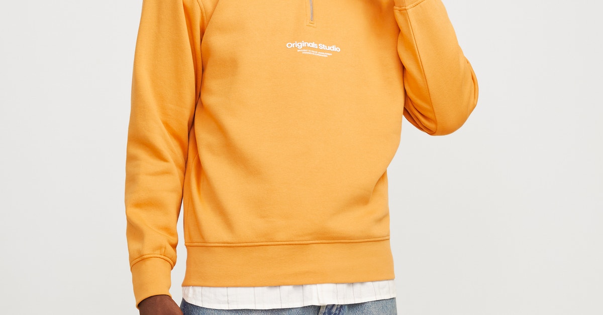 Sweat à mi-fermeture éclair | Bleu foncé | Jack & Jones