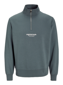 Jack & Jones Trykket tekst Genser med halv glidelås -Stormy Weather - 12241777