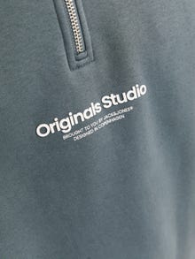 Jack & Jones Trykket tekst Genser med halv glidelås -Stormy Weather - 12241777