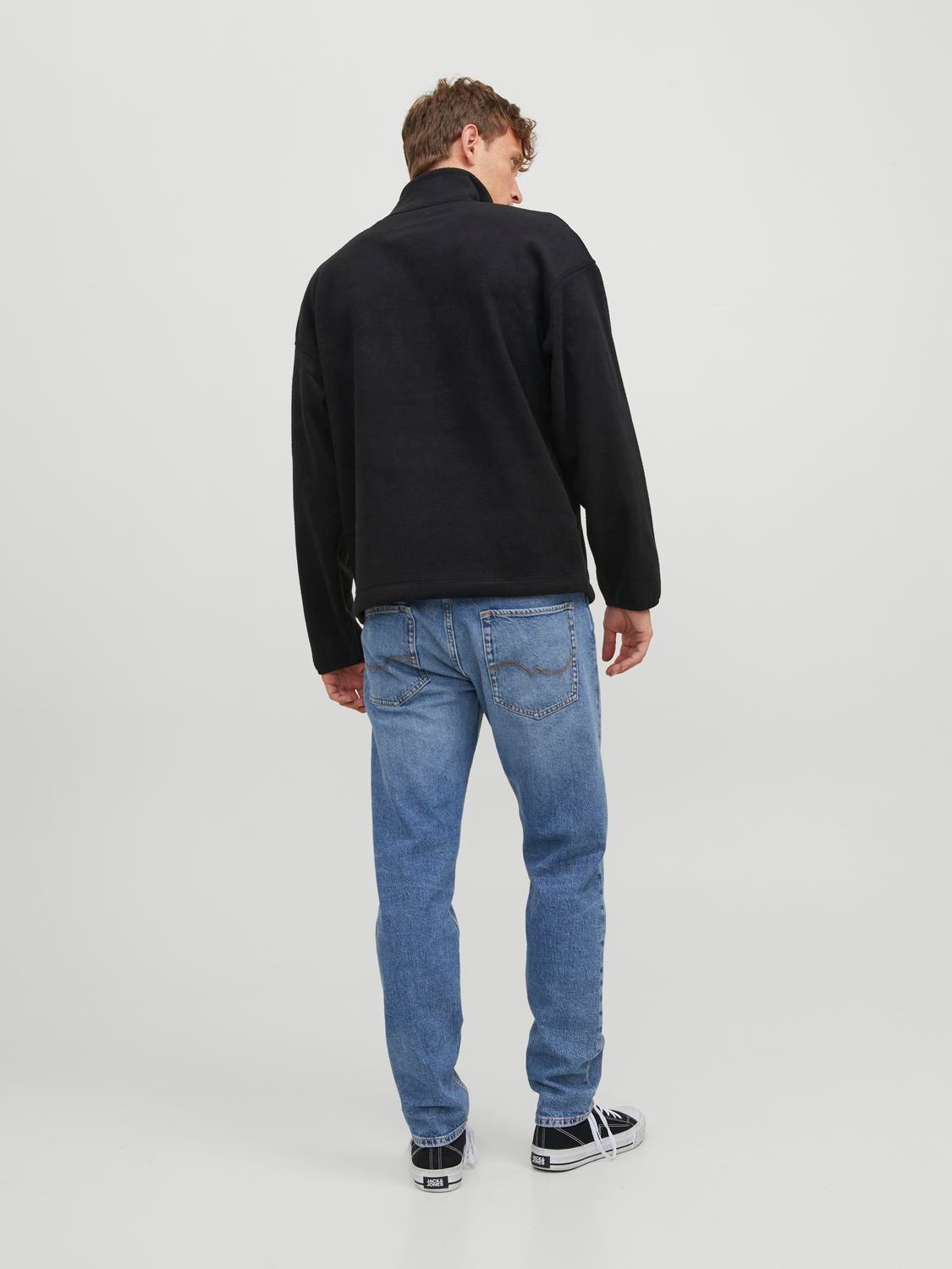 Jack & Jones Sweatshirt mit Reißverschluss -Black - 12241780