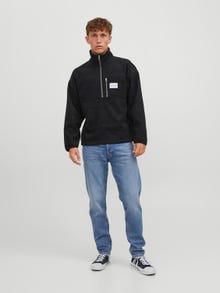 Jack & Jones Sweatshirt med lynlås -Black - 12241780