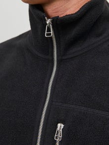 Jack & Jones Felpa Girocollo con zip -Black - 12241780