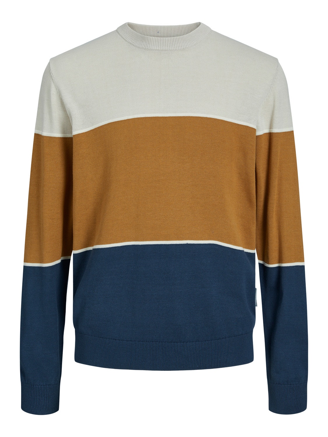 Jack & Jones Striped Crew Neck Jumper -Moonbeam - 12241803