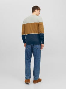 Jack & Jones Striped Crew Neck Jumper -Moonbeam - 12241803