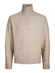 Jack & Jones Vanlig Strikkegenser med halv glidelås -Atmosphere - 12241817