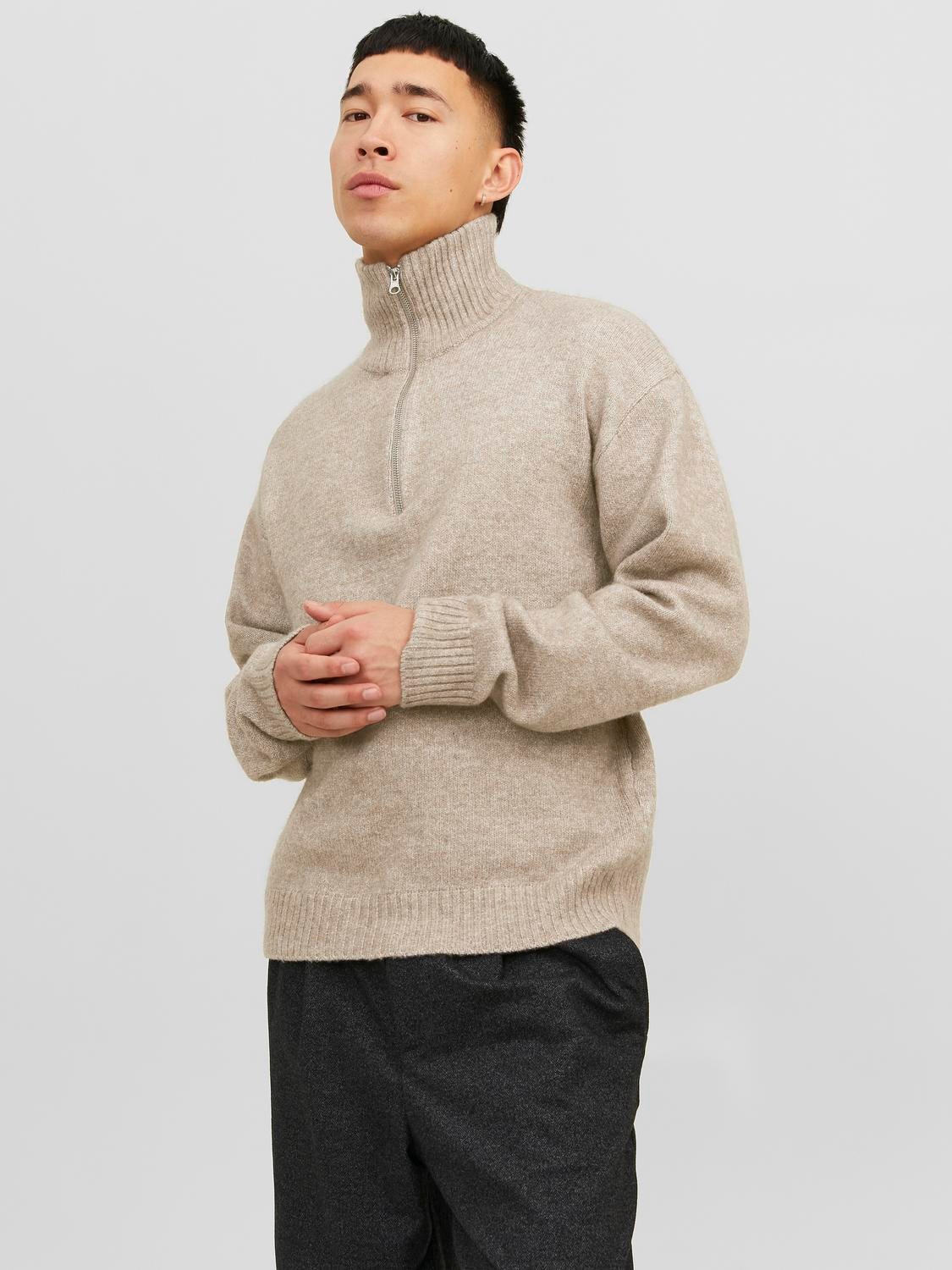 Jack & Jones Pull demi-zip -Atmosphere - 12241817