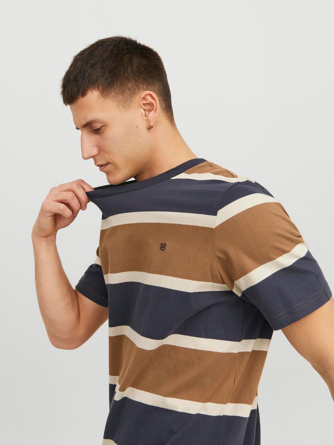 Jack & Jones Striped Crew neck T-shirt - 12241915