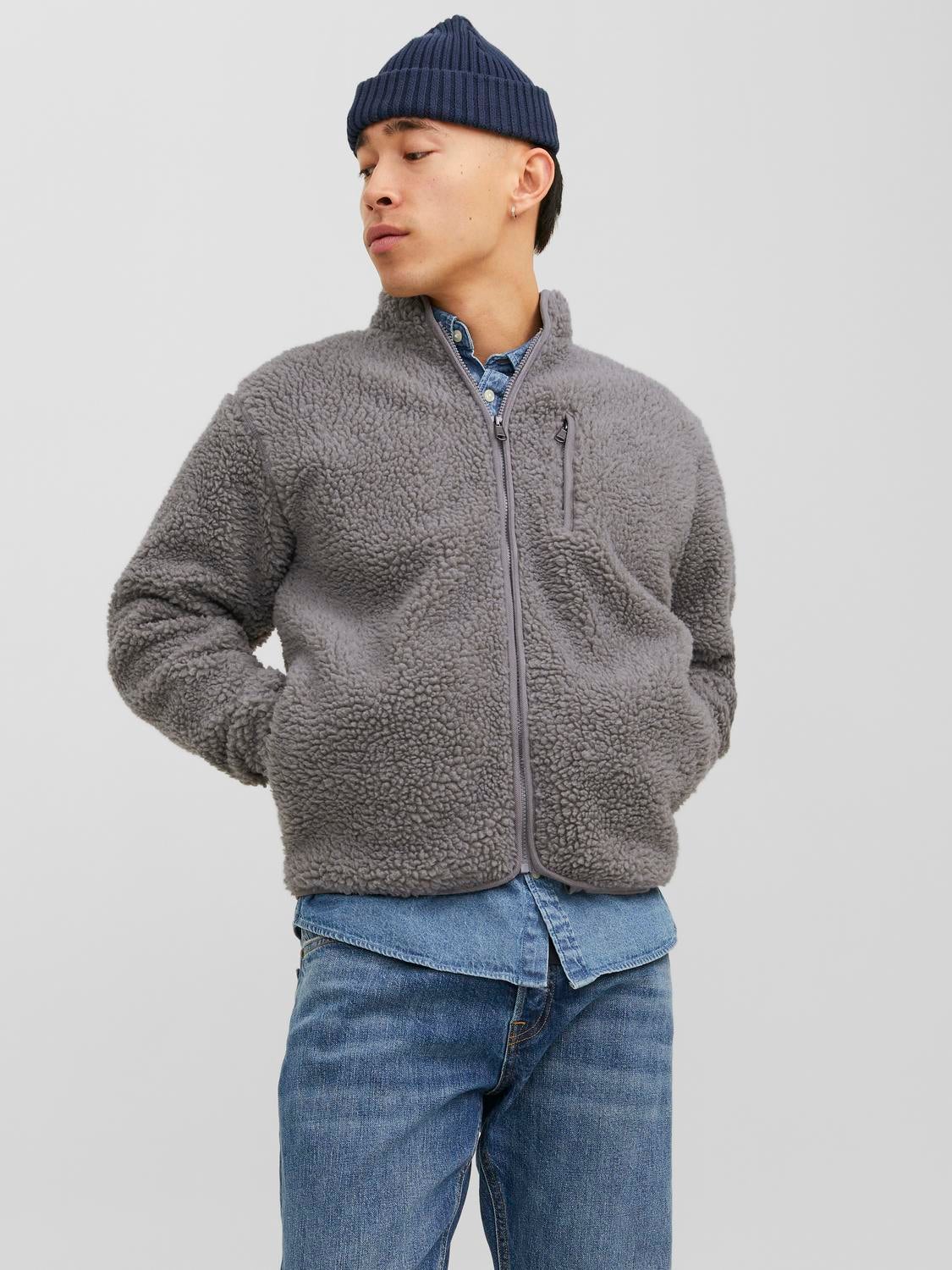 Gray teddy outlet jacket