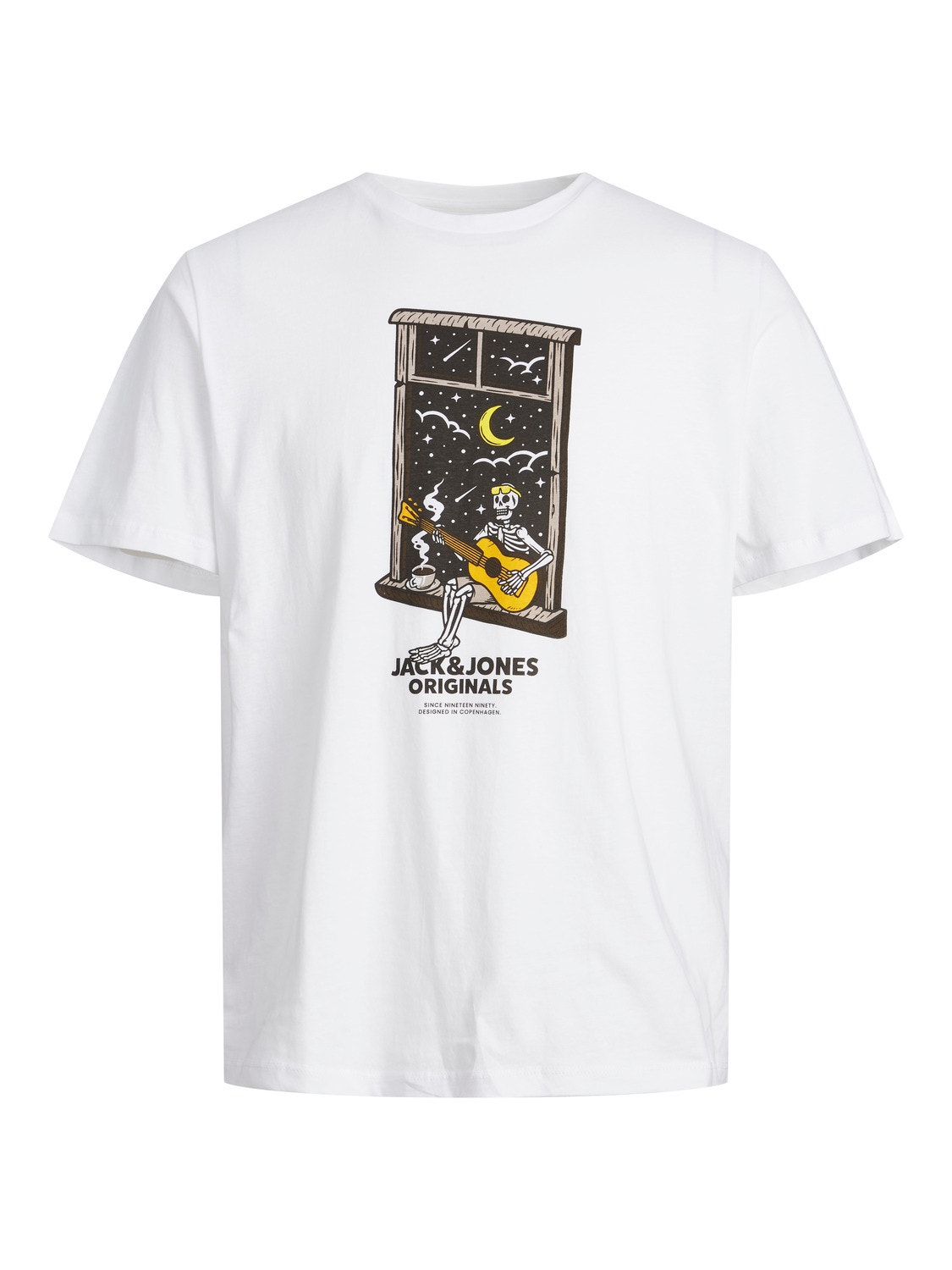 Jack & Jones Logo Ronde hals T-shirt -Bright White - 12241950