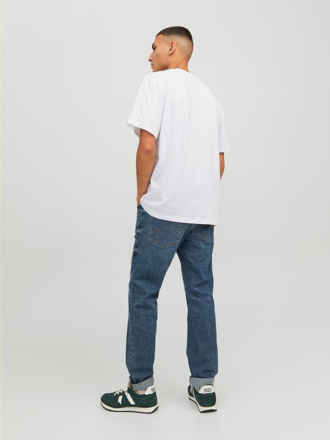 Jack & Jones Logo O-hals T-skjorte -Bright White - 12241950