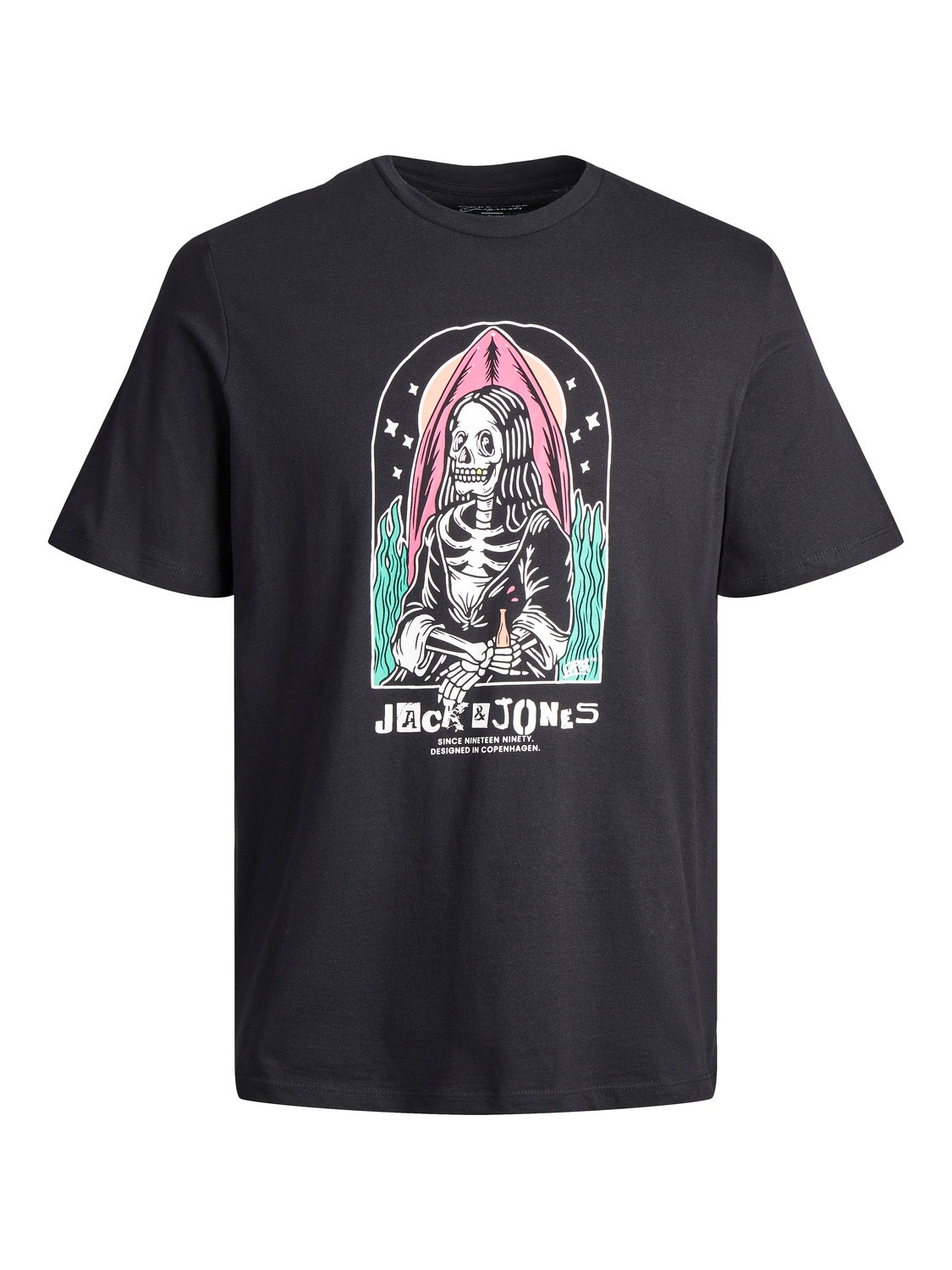 Jack & Jones Camiseta Logotipo Cuello redondo -Black - 12241950