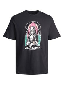 Jack & Jones Logo Crew neck T-shirt -Black - 12241950