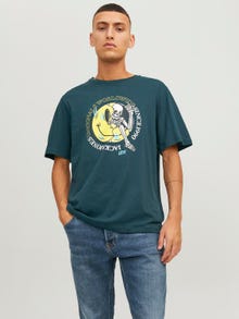 Jack & Jones Logo Crew neck T-shirt -Magical Forest - 12241950