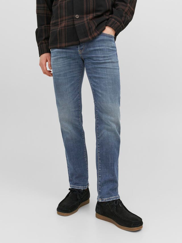 Jack & Jones JJITIM JJDAVIS JJ 974 SN Slim Fit jeans mit geradem Bein - 12241954